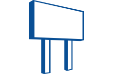 pictogramme pour les services d'affichage'